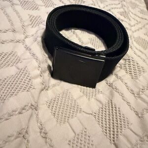 ZYIA Black Belt with Square Buckle
